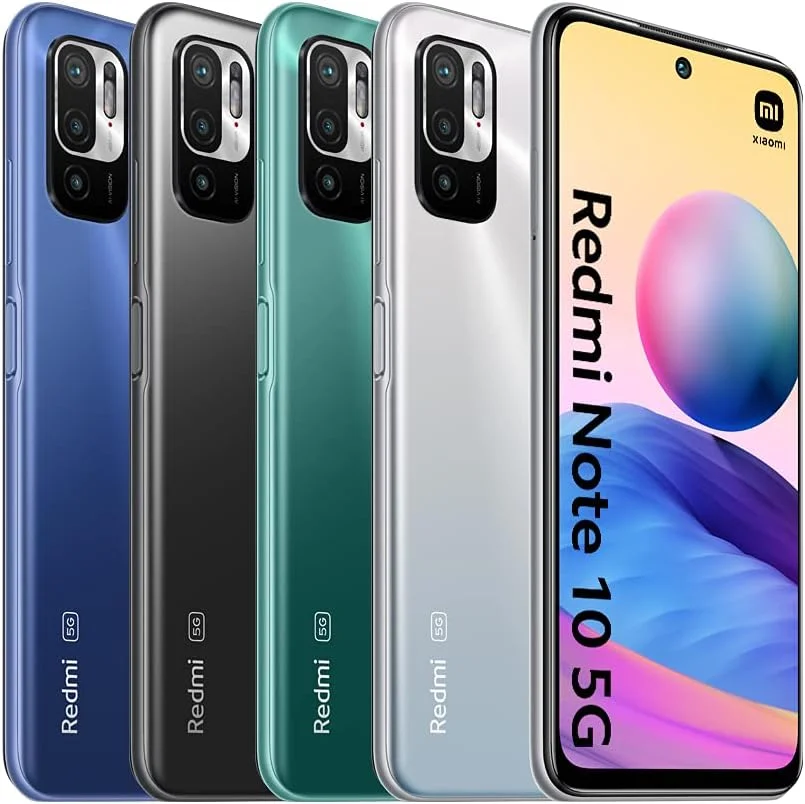 گوشی موبایل شیائومی Redmi Note 10 5G - حافظه 64 گیگابایت + رم 4 گیگابایت، نمایشگر 6.5 اینچی 90 هرتز DotDisplay، پردازنده MediaTek Dimensity 700 5G، دوربین سه گانه 48MP+2MP+2MP، باتری 5000mAh، خاکستری گرافیتی (نسخه انگلستان + 2 سال گارانتی)