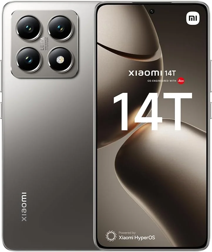گوشی موبایل شیائومی 14T 5G، خاکستری تیتانیومی (12 گیگابایت رم + 512 گیگابایت) | MediaTek 8300 ultra | صفحه نمایش 6.67 اینچی آمولد 144 هرتز | دوربین سه گانه Leica 50+50+12 مگاپیکسل، دوربین جلو 32 مگاپیکسل | اسپیکر فضای باز شیائومی رایگان
