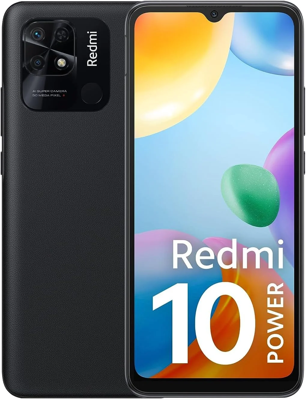 گوشی موبایل Redmi 10 Power (مشکی پاور، 8 گیگابایت رم، 128 گیگابایت حافظه داخلی)