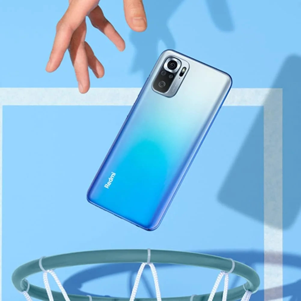 گوشی موبایل شیائومی Redmi Note 10S - حافظه 6GB+64GB، نمایشگر 6.43 اینچی AMOLED DotDisplay، پردازنده MediaTek Helio G95، دوربین چهارگانه 64 مگاپیکسلی، باتری 5000mAh، آبی اقیانوسی (نسخه انگلستان + 2 سال گارانتی شیائومی)