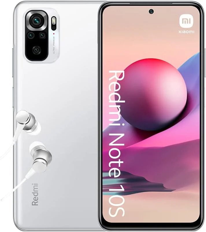 گوشی موبایل شیائومی Redmi Note 10S - حافظه 128 گیگابایت + رم 6 گیگابایت، صفحه نمایش 6.43 اینچی AMOLED DotDisplay، پردازنده MediaTek Helio G95، دوربین چهارگانه 64 مگاپیکسلی، باتری 5000 میلی آمپر، سفید سنگریزه ای (نسخه انگلستان + 2 سال گارانتی شیائومی)