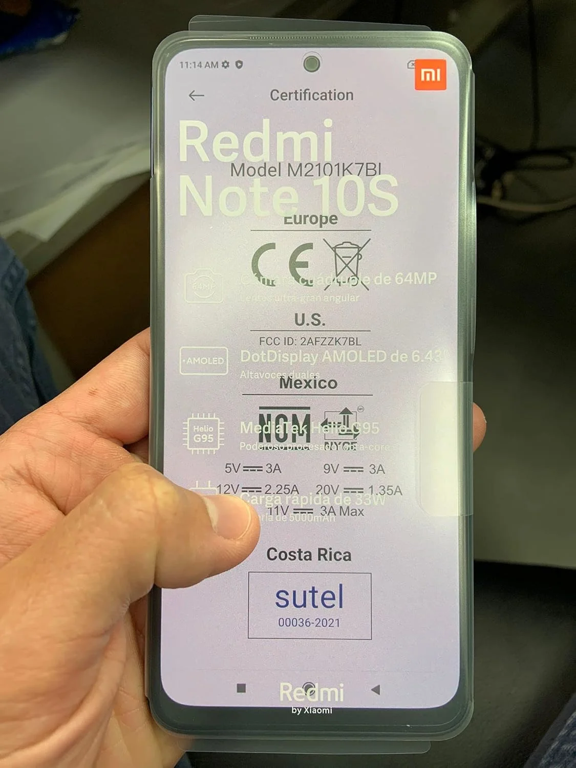 گوشی موبایل شیائومی Redmi Note 10S دو سیم کارت نمایشگر آمولد سفید سنگریزه ای 6 گیگابایت رم 128 گیگابایت 4G LTE