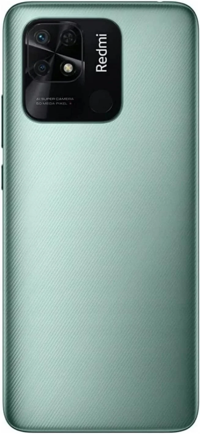 گوشی موبایل شیائومی Redmi 10C 4G LTE (حافظه 64 گیگابایت + رم 3 گیگابایت) آنلاک کارخانه ای، صفحه نمایش 6.71 اینچ، دوربین 50 مگاپیکسل (فقط برای T-Mobile - Mint Tello بازار ایالات متحده) + (همراه با شارژر سریع خودرو) (سبز نعنایی)