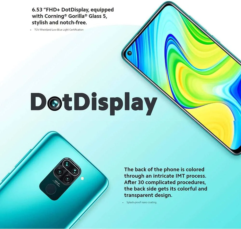 گوشی موبایل شیائومی Redmi Note 9 دو سیم کارت 3GB RAM 64GB LTE نسخه گلوبال - خاکستری
