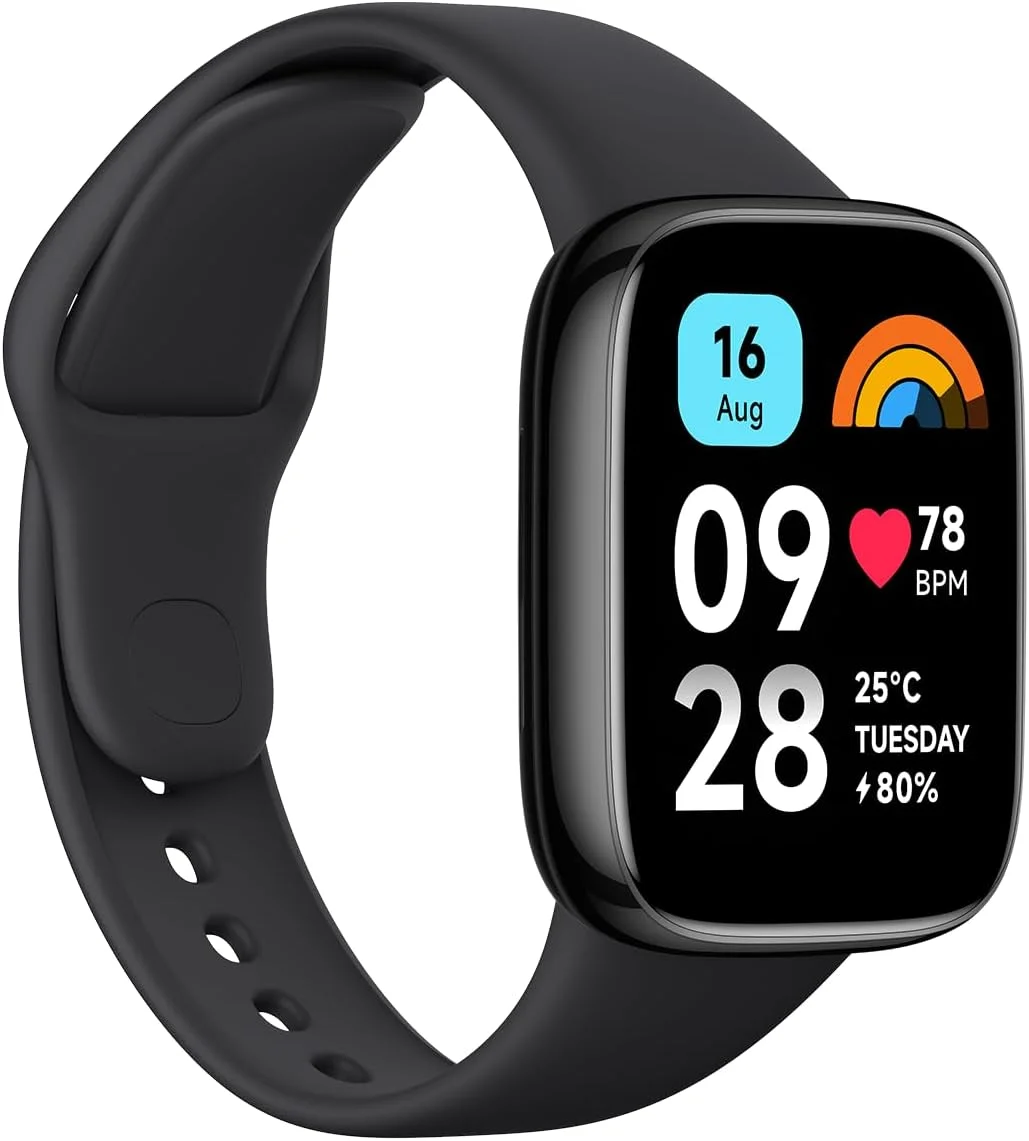 ساعت هوشمند شیائومی Redmi Watch 3 Active مشکی | صفحه نمایش بزرگ 1.83 اینچی LCD، مقاوم در برابر آب 5ATM، عمر باتری 12 روزه، GPS، بیش از 100 حالت تمرینی، مانیتور ضربان قلب، ردیابی کامل تناسب اندام
