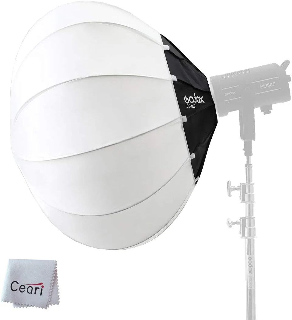 گودکس CS85D فانوسی 85 سانتی متری با مانت بوئنز، ابزار شکل دهی نور نرم، سافت باکس برای Godox SL150 II SL200 II SL150W SL200W UL150 FV150 FV200 FV300 Aputure LS C300D LS 300x LED Video Light
