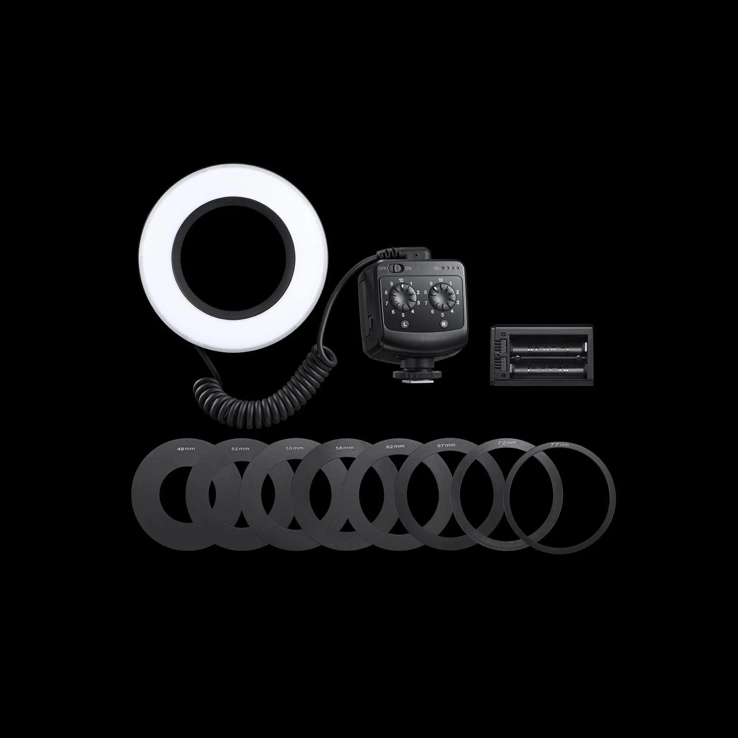 نور حلقه ای LED ماکرو گودکس RING72 8W 5600K با 8 آداپتور حلقه، TLCI 97+ CRI 96+، روشنایی قابل تنظیم برای دوربین های DSLR کانن نیکون نور حلقه ای LED ماکرو گودکس RING72 8W 5600K با 8 آداپتور حلقه، TLCI 97+ CRI 96+، روشنایی قابل تنظیم برای دوربین های DSLR کانن نیکون