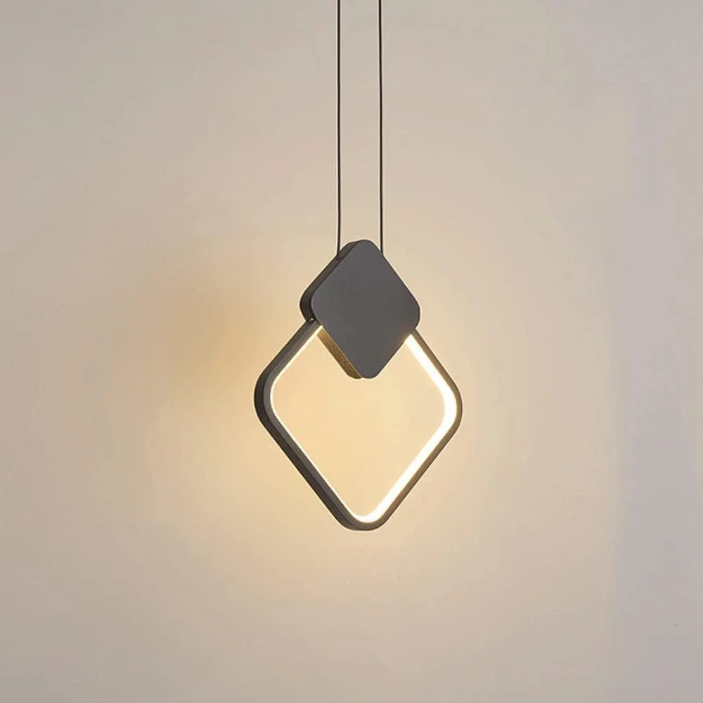 چراغ آویز مدرن LED یاتای، چراغ آویز LED مینیمالیستی، چراغ آویز سقفی با قابلیت تنظیم 3 رنگ برای جزیره آشپزخانه، اتاق غذاخوری، اتاق خواب، بار، جزیره آشپزخانه