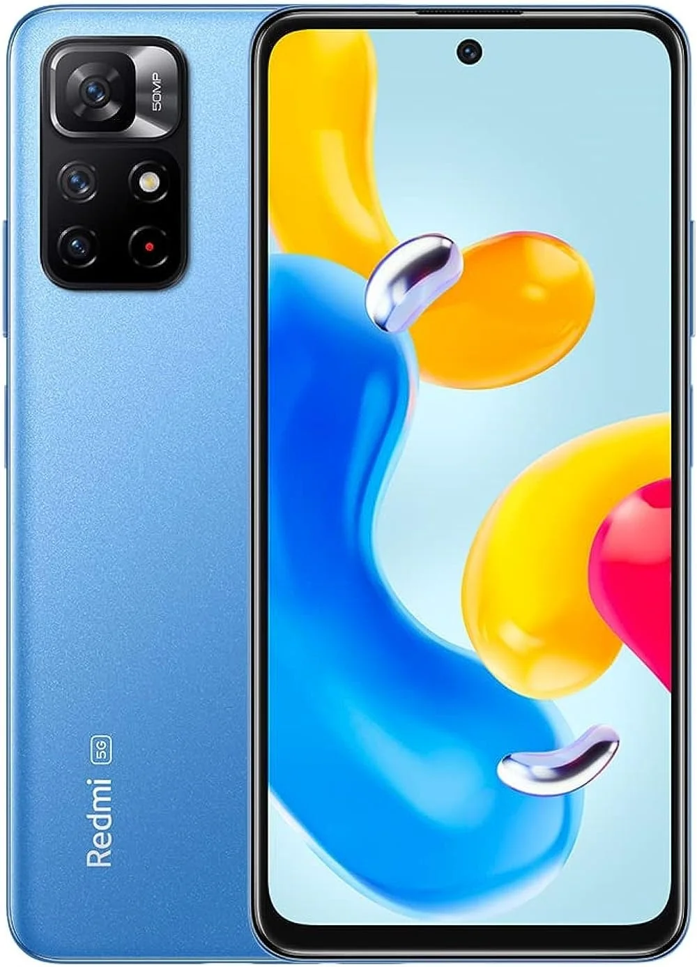 گوشی موبایل شیائومی Redmi Note 11S 5G آبی Twilight، رم 6 گیگابایت، حافظه داخلی 128 گیگابایت، نرخ نوسازی 90 هرتز، صفحه نمایش FHD+ DotDisplay، دوربین اصلی 50 مگاپیکسل به همراه دوربین ماکرو 2 مگاپیکسل و دوربین فوق عریض 8 مگاپیکسل، آبی Twilight