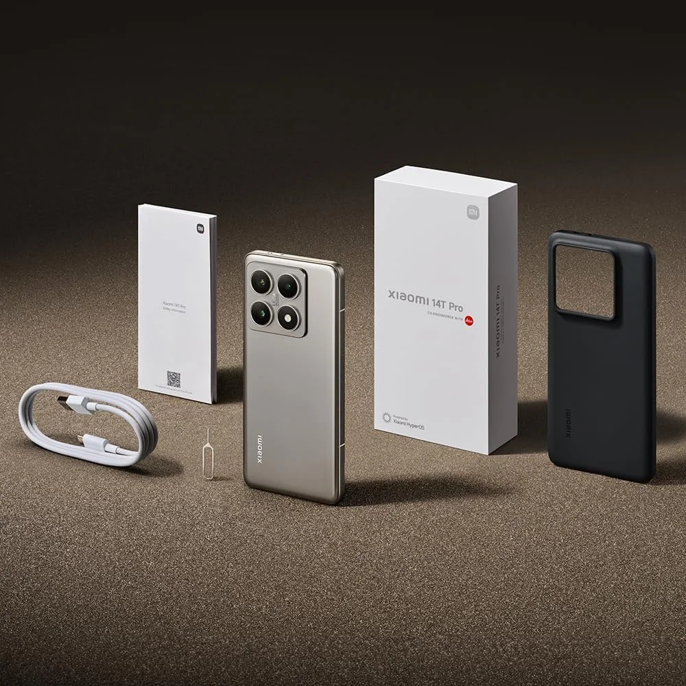 گوشی موبایل شیائومی 14T Pro 5G، خاکستری تیتانیومی (12 گیگابایت رم + 512 گیگابایت حافظه داخلی) | MediaTek 9300+ | نمایشگر 6.67 اینچی آمولد 144 هرتز | دوربین سه گانه Leica 50+50+12 مگاپیکسل، دوربین جلو 32 مگاپیکسل گوشی موبایل شیائومی 14T Pro 5G، خاکستری تیتانیومی (12 گیگابایت رم + 512 گیگابایت حافظه داخلی) | MediaTek 9300+ | نمایشگر 6.67 اینچی آمولد 144 هرتز | دوربین سه گانه Leica 50+50+12 مگاپیکسل، دوربین جلو 32 مگاپیکسل