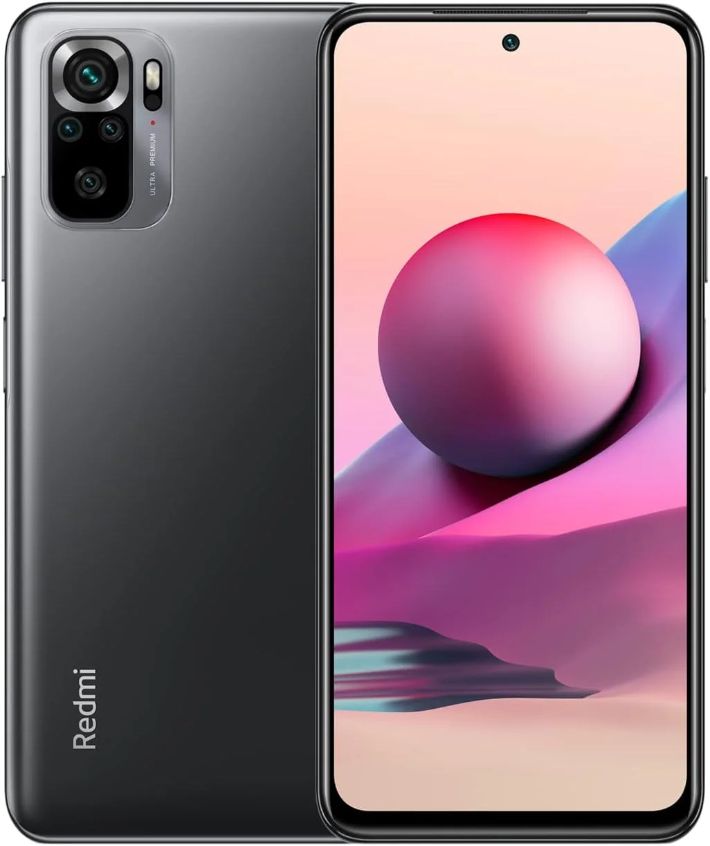 گوشی موبایل شیائومی Redmi Note 10S - حافظه 128 گیگابایت + رم 6 گیگابایت، نمایشگر 6.43 اینچی AMOLED DotDisplay، پردازنده MediaTek Helio G95، دوربین چهارگانه 64 مگاپیکسلی، باتری 5000 میلی آمپر، خاکستری اونیکس (نسخه انگلستان + 2 سال گارانتی)