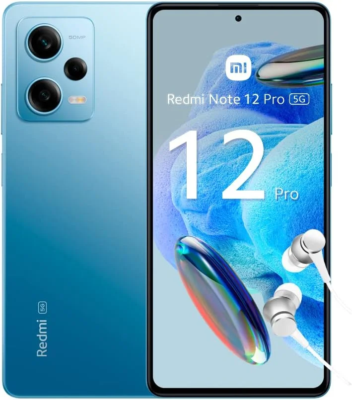 گوشی موبایل شیائومی Redmi Note 12 Pro دو سیم کارت 128 گیگابایت حافظه داخلی + 6 گیگابایت رم (فقط GSM | بدون CDMA) نسخه بین المللی آنلاک فکتوری 5G (آبی مات)
