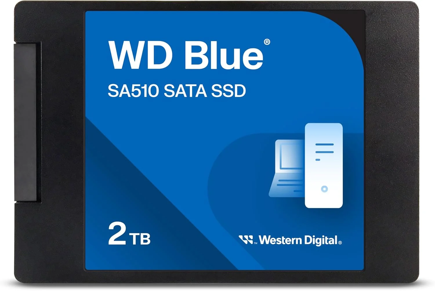 حافظه اس اس دی اینترنال وسترن دیجیتال 2 ترابایت WD Blue SA510 SATA - SATA III 6 Gb/s، 2.5 اینچ/7 میلی متر، تا 560 مگابایت بر ثانیه - WDS200T3B0A