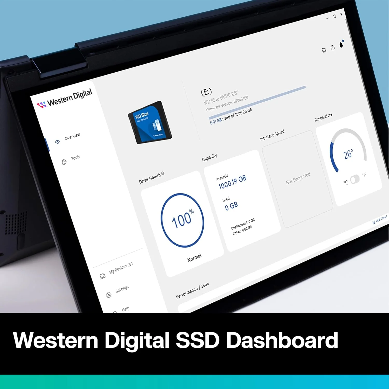 حافظه اس اس دی اینترنال وسترن دیجیتال 2 ترابایت WD Blue SA510 SATA - SATA III 6 Gb/s، 2.5 اینچ/7 میلی متر، تا 560 مگابایت بر ثانیه - WDS200T3B0A
