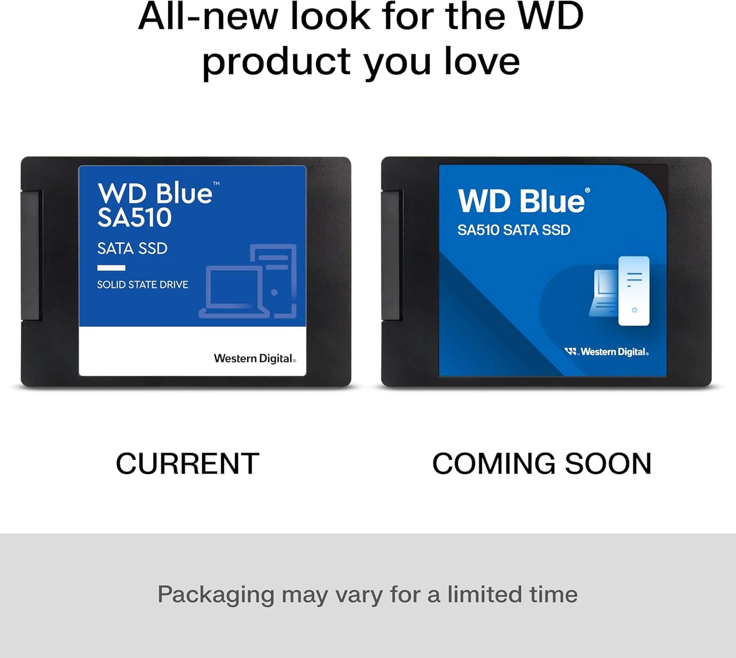 حافظه اس اس دی اینترنال وسترن دیجیتال 2 ترابایت WD Blue SA510 SATA - SATA III 6 Gb/s، 2.5 اینچ/7 میلی متر، تا 560 مگابایت بر ثانیه - WDS200T3B0A