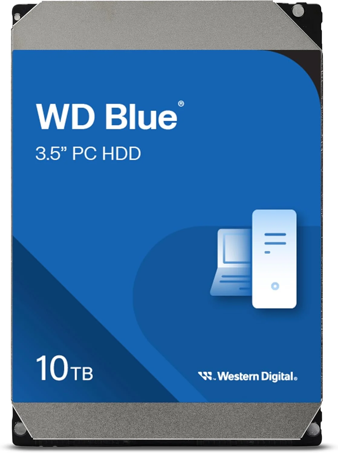 هارد دیسک داخلی 10 ترابایتی وسترن دیجیتال WD Blue - 7200 دور در دقیقه، SATA 6 گیگابیت بر ثانیه، 512 مگابایت کش، 3.5 اینچ - WD100EAGZ