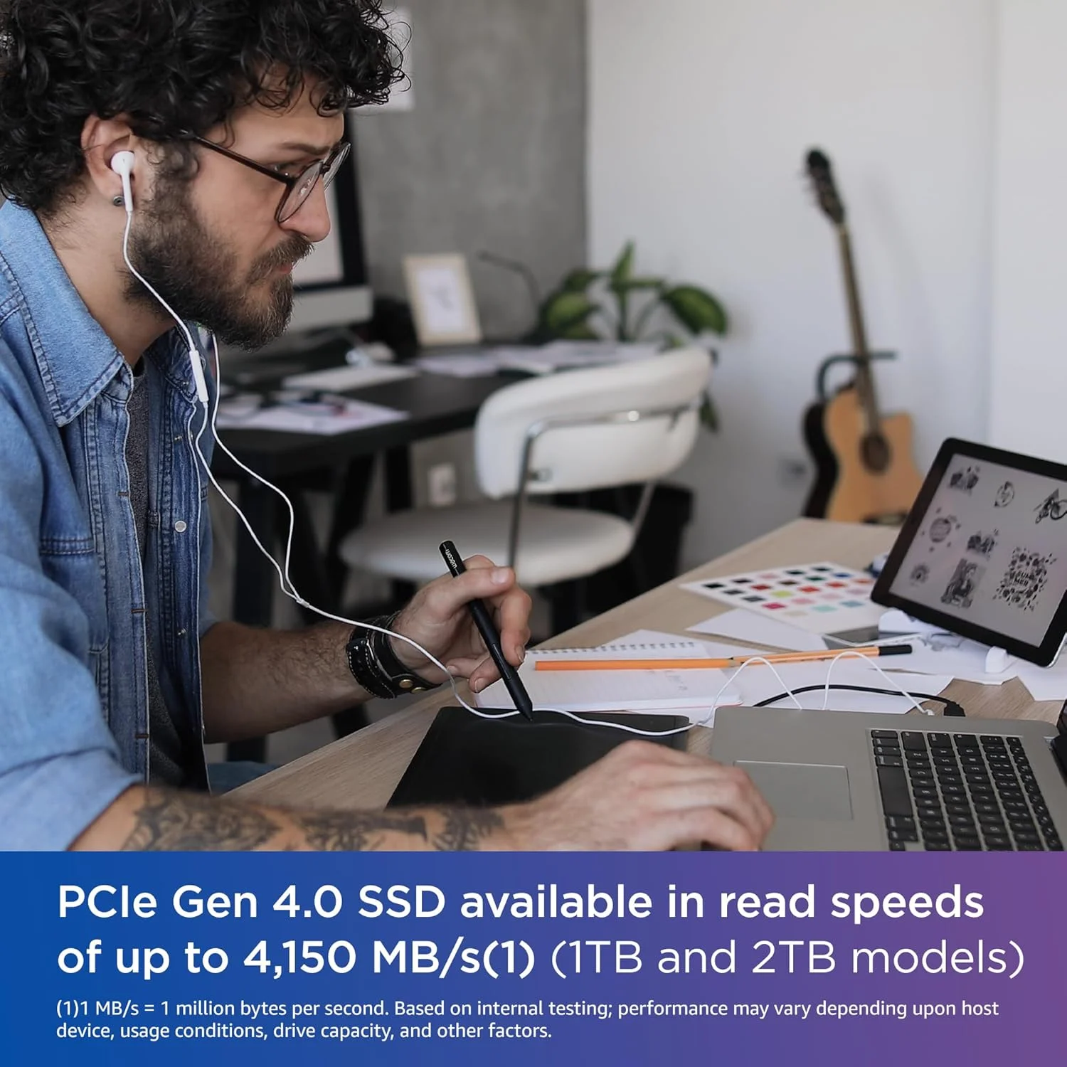 حافظه اس اس دی اینترنال وسترن دیجیتال 1 ترابایت WD Blue SN580 NVMe - Gen4 x4 PCIe 16Gb/s، M.2 2280، تا 4150 مگابایت بر ثانیه - WDS100T3B0E حافظه اس اس دی اینترنال وسترن دیجیتال 1 ترابایت WD Blue SN580 NVMe - Gen4 x4 PCIe 16Gb/s، M.2 2280، تا 4150 مگابایت بر ثانیه - WDS100T3B0E