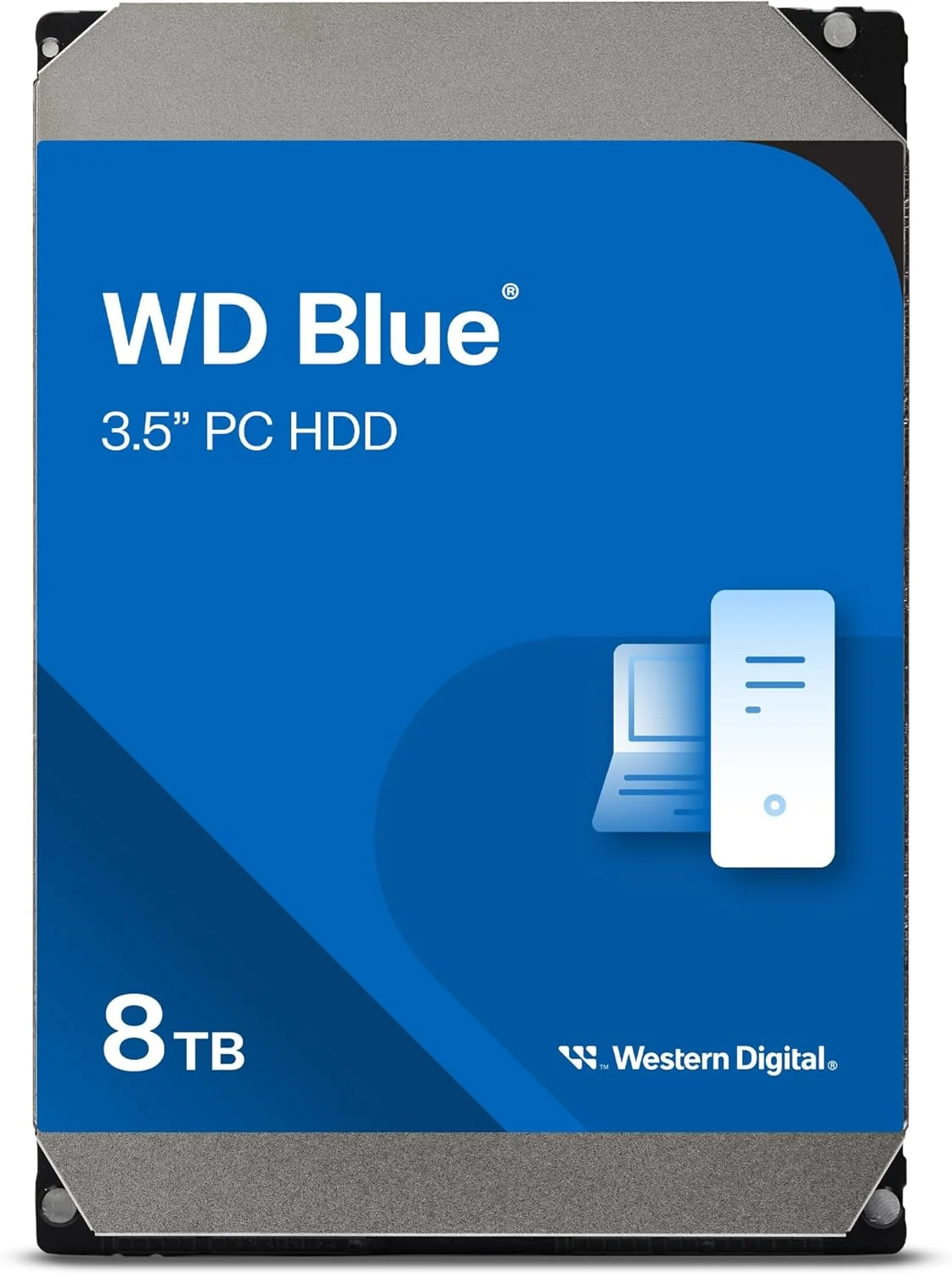 هارد دیسک داخلی 8 ترابایتی وسترن دیجیتال WD Blue PC - 5640 دور در دقیقه، SATA 6 گیگابیت بر ثانیه، 256 مگابایت حافظه کش، 3.5 اینچ - WD80EAAZ