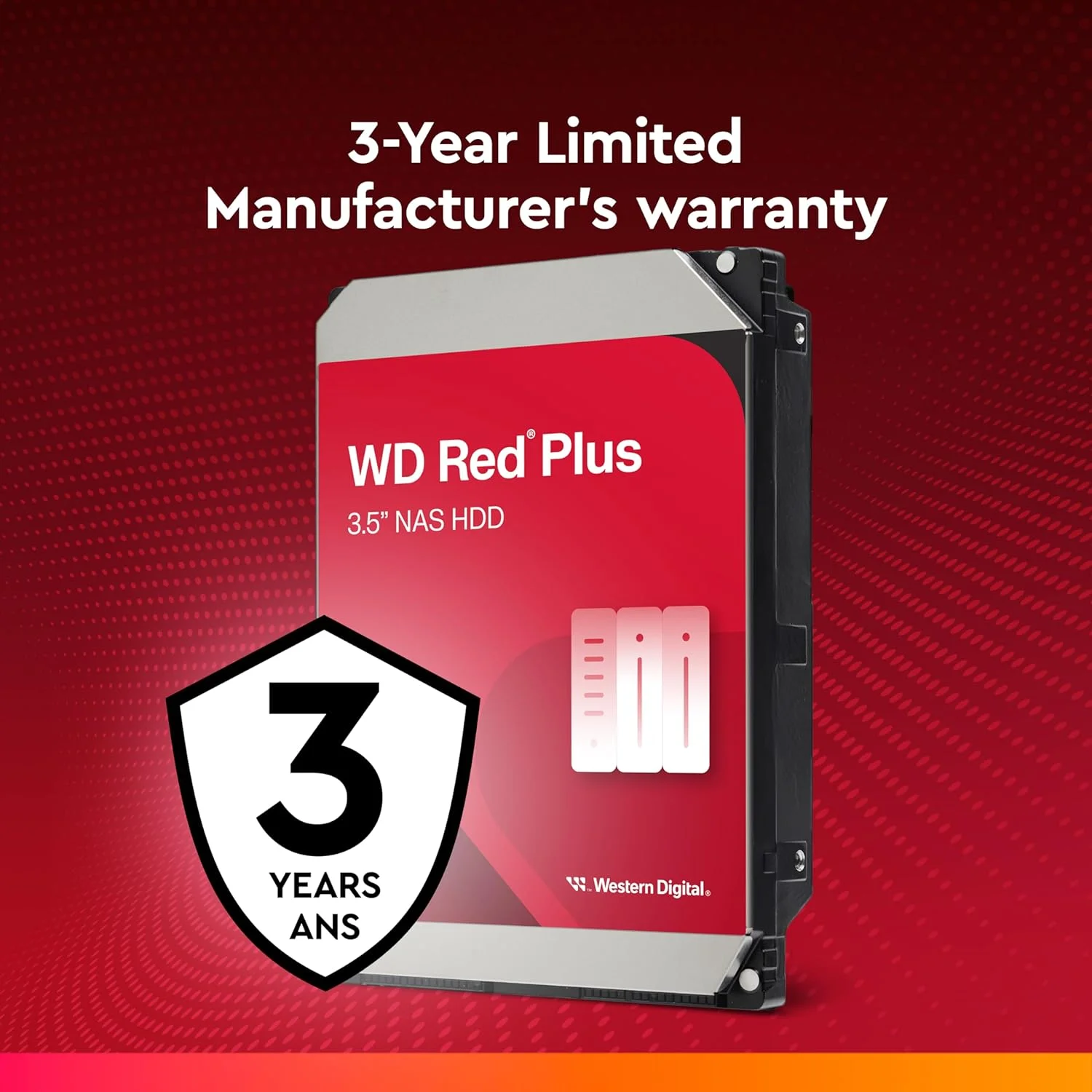 هارد دیسک داخلی وسترن دیجیتال 10 ترابایت WD Red Plus NAS - 7200 دور در دقیقه، SATA 6 گیگابیت بر ثانیه، CMR، 256 مگابایت کش، 3.5 اینچ - WD101EFBX هارد دیسک داخلی وسترن دیجیتال 10 ترابایت WD Red Plus NAS - 7200 دور در دقیقه، SATA 6 گیگابیت بر ثانیه، CMR، 256 مگابایت کش، 3.5 اینچ - WD101EFBX