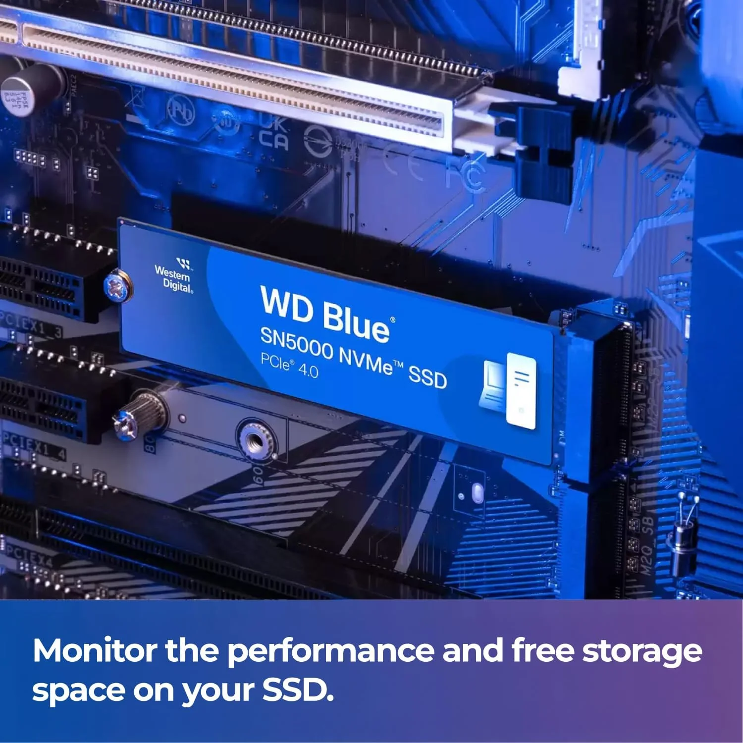 حافظه اس اس دی NVMe وسترن دیجیتال آبی SN5000 با ظرفیت 1 ترابایت، PCIe Gen 4.0، سرعت خواندن تا 5150 مگابایت بر ثانیه، فناوری nCache 4.0، 5 سال گارانتی، شامل نرم افزار رایگان Acronis True Image برای انتقال داده - M.2 2280 Internal SSD حافظه اس اس دی NVMe وسترن دیجیتال آبی SN5000 با ظرفیت 1 ترابایت، PCIe Gen 4.0، سرعت خواندن تا 5150 مگابایت بر ثانیه، فناوری nCache 4.0، 5 سال گارانتی، شامل نرم افزار رایگان Acronis True Image برای انتقال داده - M.2 2280 Internal SSD