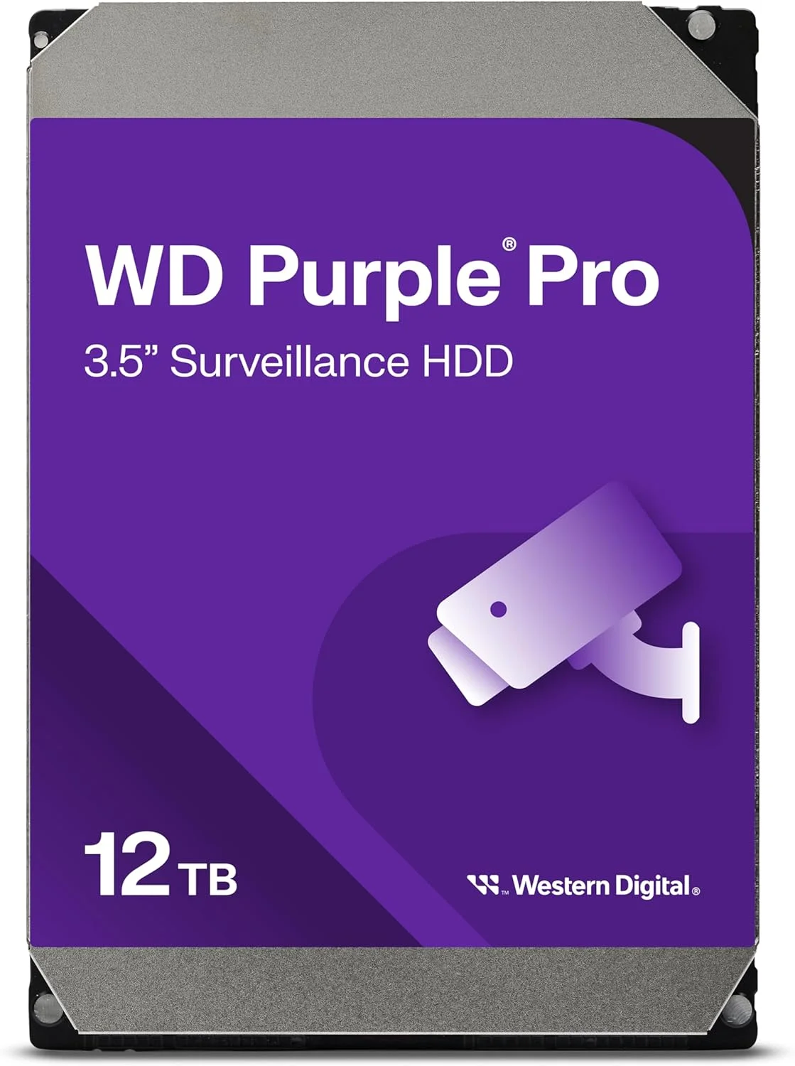 هارد دیسک داخلی 12 ترابایتی وسترن دیجیتال WD Purple Pro Surveillance HDD - SATA 6 Gb/s، 256 مگابایت کش، 3.5 اینچ - WD121PURP