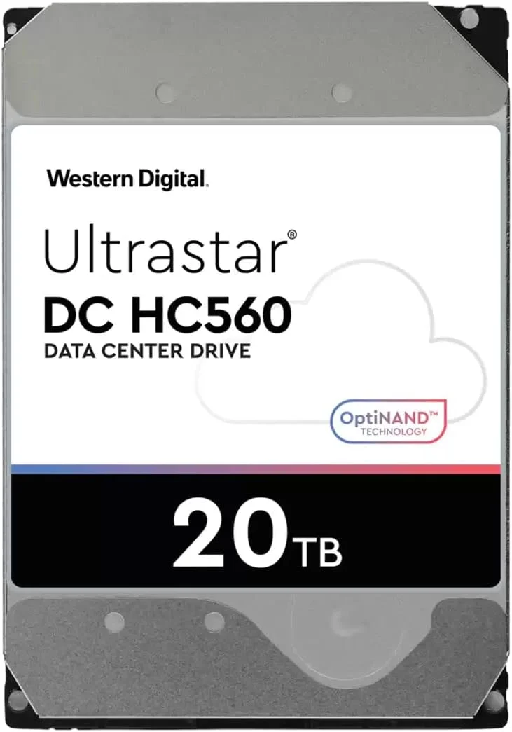 وسترن دیجیتال 20 ترابایت WD Ultrastar DH HC560 7200RPM 512MB مخصوص سازمان