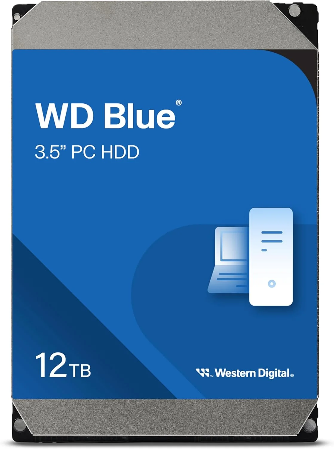 هارد دیسک داخلی 12 ترابایتی وسترن دیجیتال WD Blue - 7200 دور در دقیقه، SATA 6 گیگابیت بر ثانیه، 512 مگابایت حافظه کش، 3.5 اینچ - WD120EAGZ
