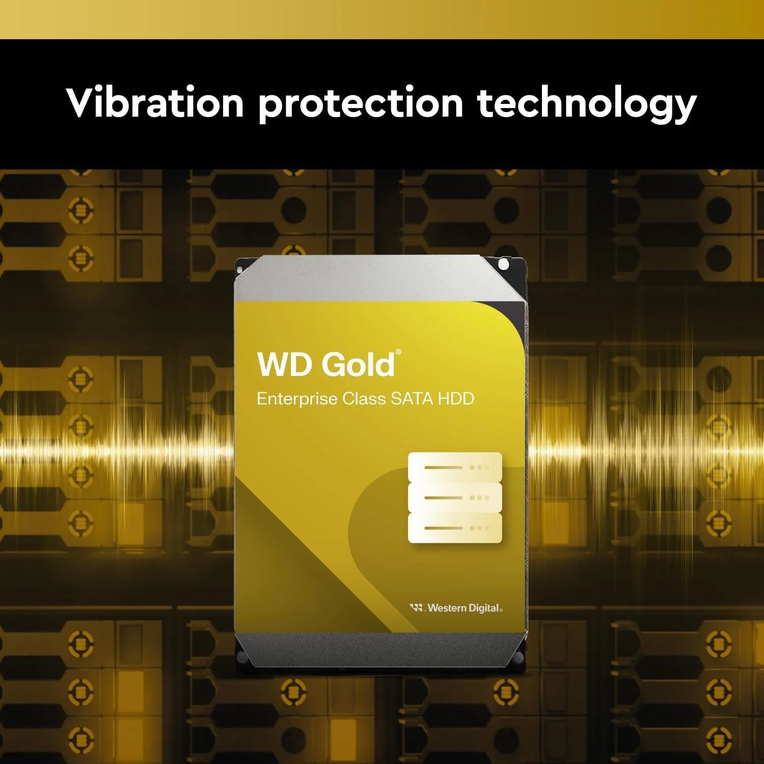 هارد دیسک داخلی وسترن دیجیتال 4 ترابایت WD Gold Enterprise Class - کلاس 7200 دور در دقیقه، SATA 6 گیگابیت بر ثانیه، 256 مگابایت حافظه کش، 3.5 اینچ - WD4004FRYZ