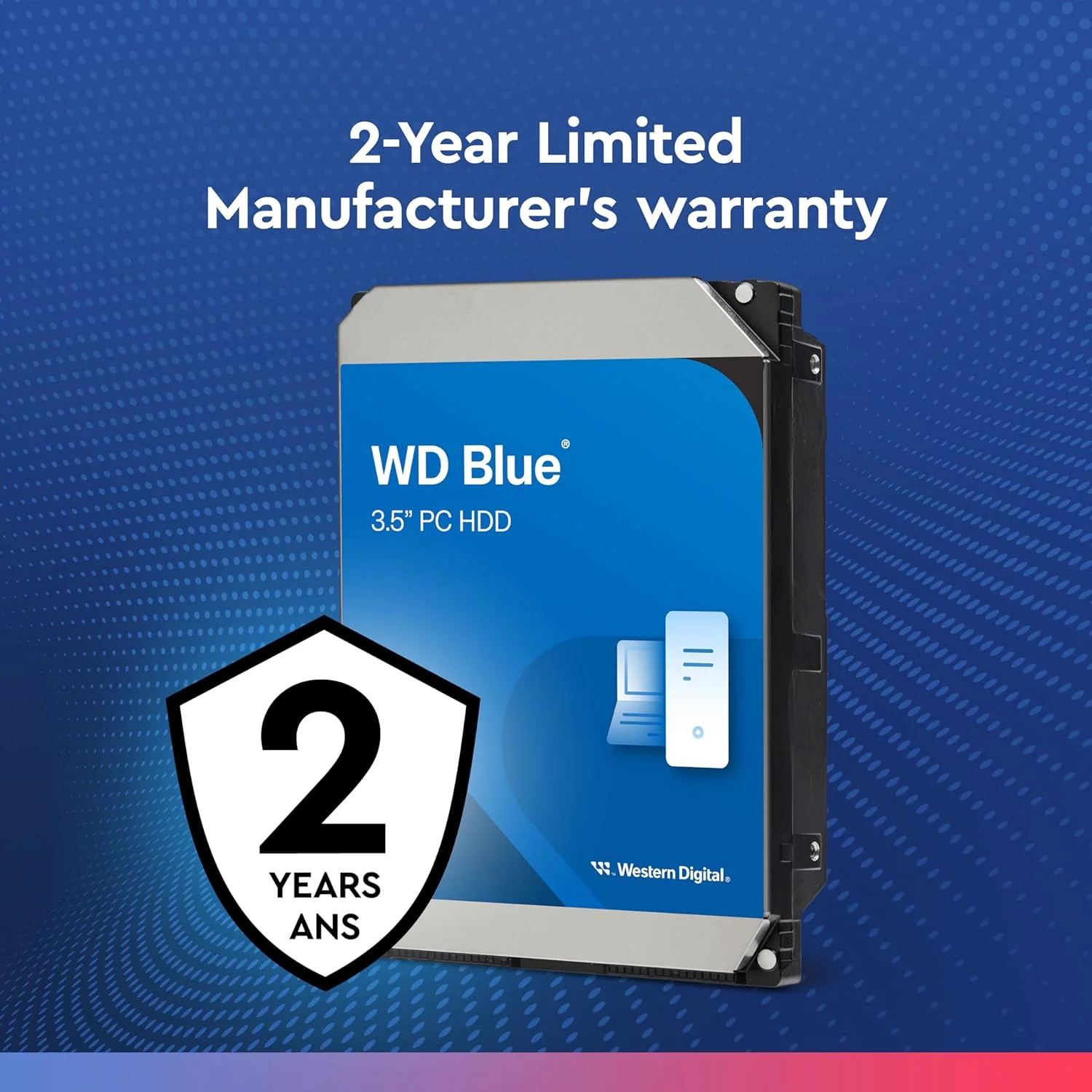 هارد دیسک داخلی وسترن دیجیتال آبی 6 ترابایت SATA 256 مگابایت 5400 دور در دقیقه WD60EZAZ