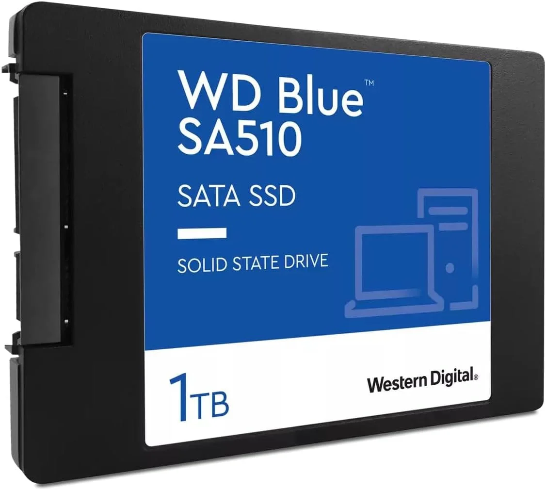 هارد اس اس دی 2.5 اینچی 1 ترابایتی وسترن دیجیتال آبی مدل SA510 PC 3D SSD با ضخامت 7 میلی‌متر
