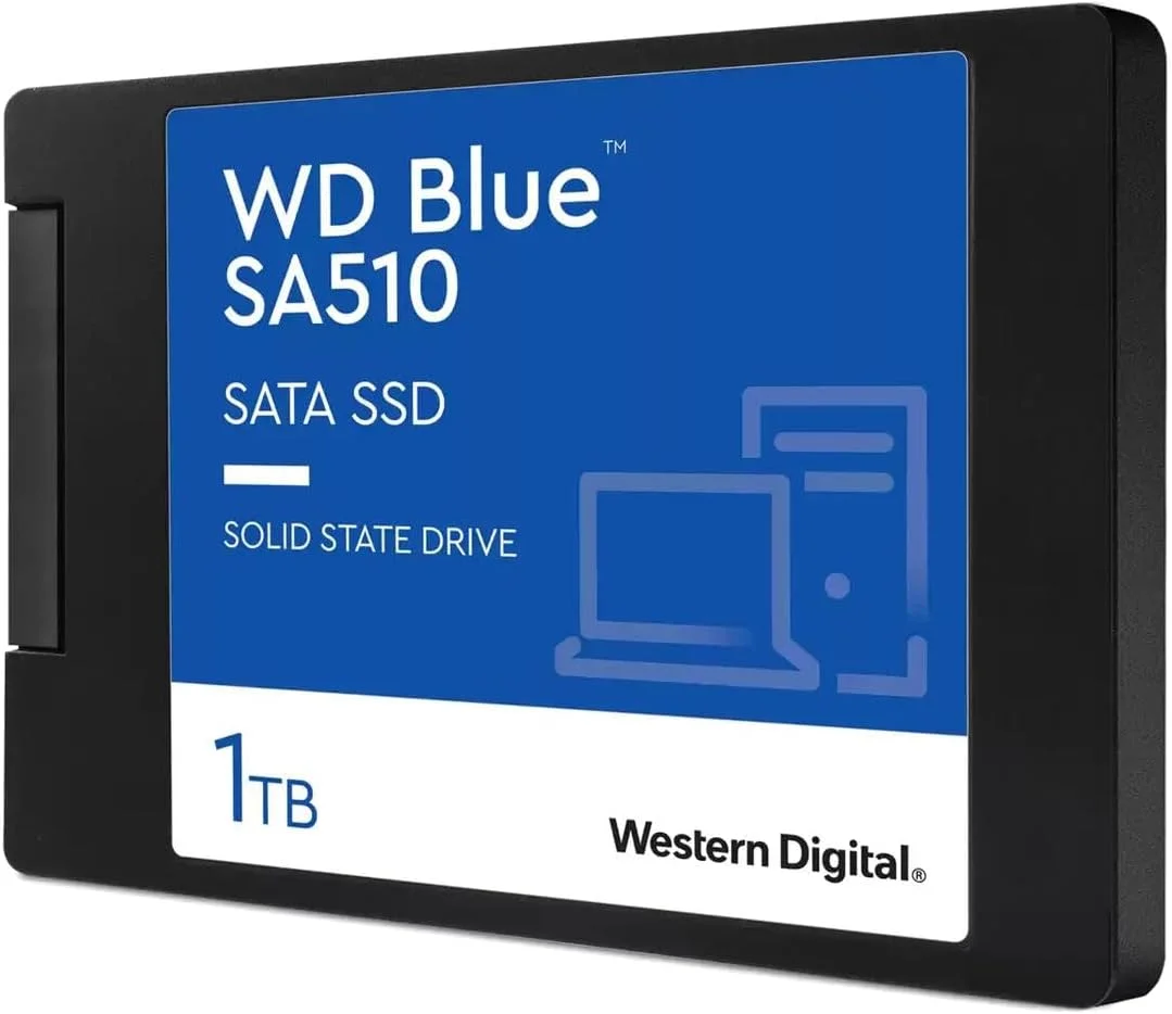 هارد اس اس دی 2.5 اینچی 1 ترابایتی وسترن دیجیتال آبی مدل SA510 PC 3D SSD با ضخامت 7 میلی‌متر