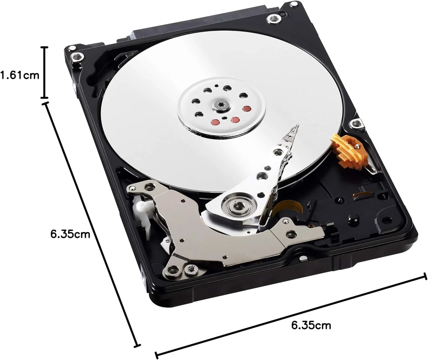 هارد دیسک موبایل وسترن دیجیتال WD Black با ظرفیت 500 گیگابایت - 7200 دور در دقیقه SATA 6 گیگابیت بر ثانیه 32 مگابایت کش 7 میلی متر 2.5 اینچ - WD5000LPLX (بازسازی شده)