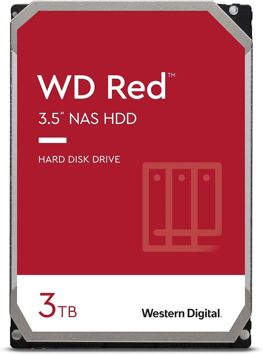 هارد دیسک داخلی وسترن دیجیتال 3 ترابایت WD Red NAS - 5400 دور در دقیقه، SATA 6 گیگابیت بر ثانیه، SMR، 256 مگابایت حافظه کش، 3.5 اینچ - WD30EFAX