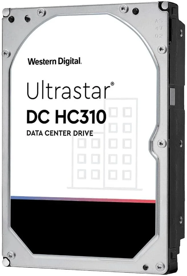 هارد دیسک سرور وسترن دیجیتال Ultrastar DC HC310 | ظرفیت 4 ترابایت | SATA 6 گیگابیت بر ثانیه | هارد درایوهای مرکز داده 3.5 اینچی | دور در دقیقه 7200 | 512E SE | نرخ انتقال تا 255 مگابایت بر ثانیه | محرک میکرو دو مرحله ای | نقره ای