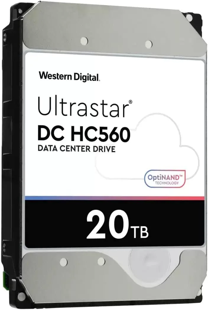 هارد دیسک داخلی 20 ترابایتی وسترن دیجیتال WD با سرعت 7200 دور در دقیقه، 512 مگابایت حافظه کش و رابط SATA 6Gb/s