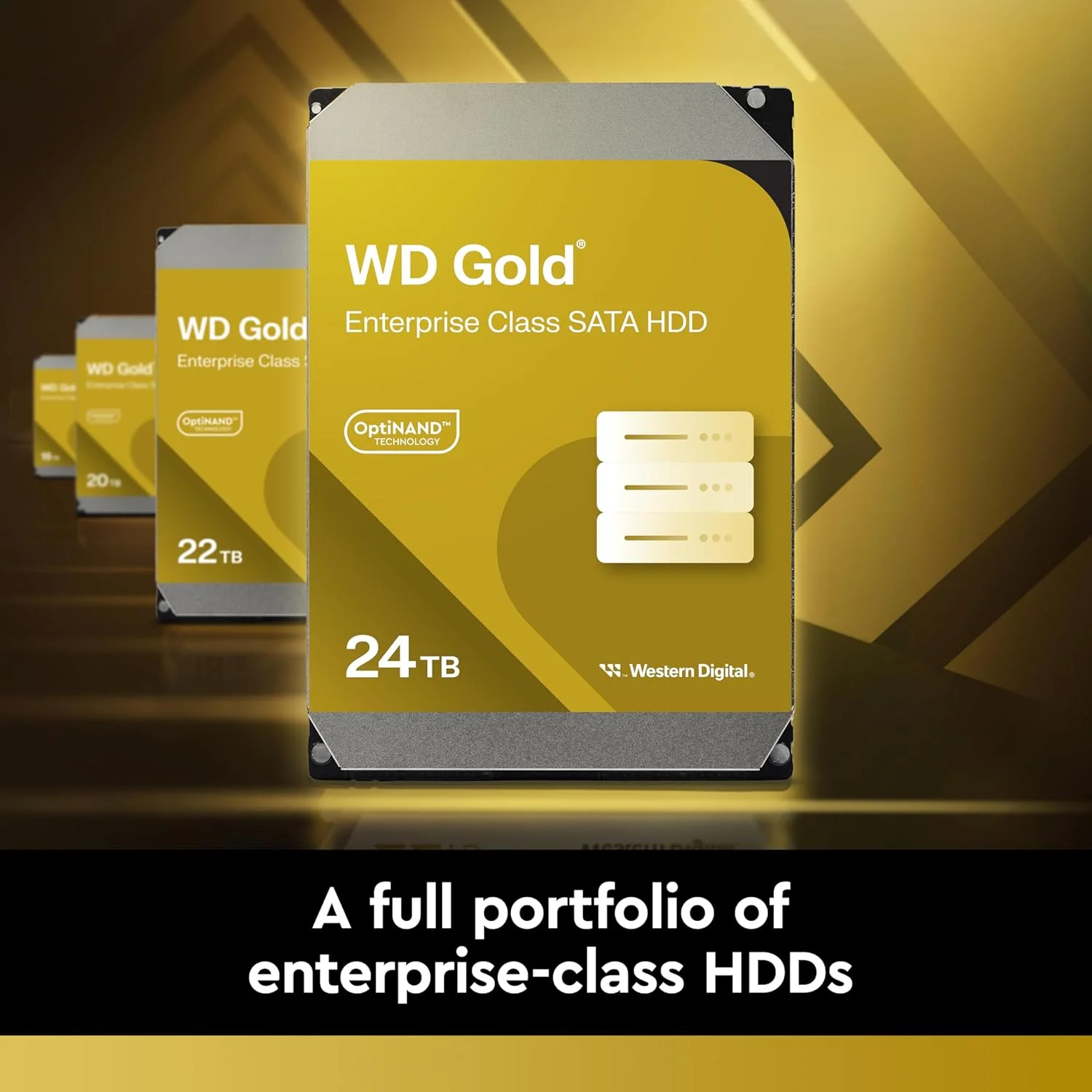 هارد دیسک داخلی وسترن دیجیتال - WD Gold 12TB Enterprise-Class - کلاس 7200 دور در دقیقه، SATA 6 GB/s، حافظه کش 512 مگابایت، 3.5 اینچ - WD122KRYZ