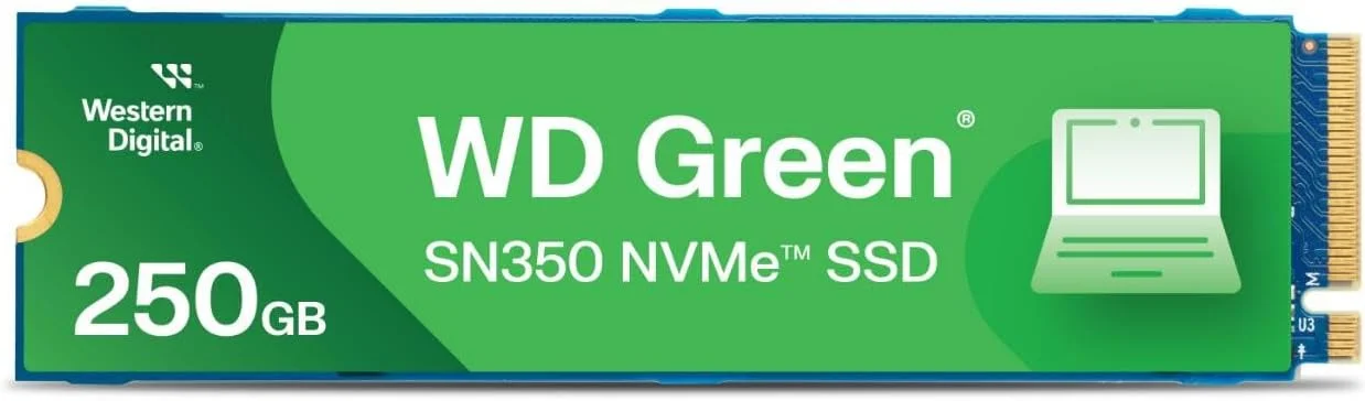 حافظه اس اس دی وسترن دیجیتال WD Green SN350 NVMe با ظرفیت 250 گیگابایت مدل M.2 2280