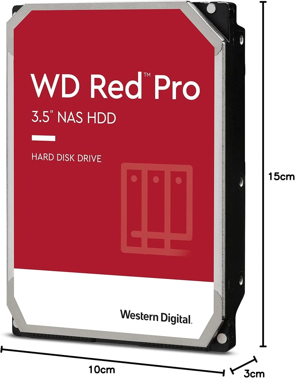 هارد دیسک داخلی وسترن دیجیتال 2 ترابایت WD Red Pro NAS - 7200 دور در دقیقه، SATA 6 گیگابیت بر ثانیه، CMR، حافظه کش 64 مگابایت، 3.5 اینچ - WD2002FFSX