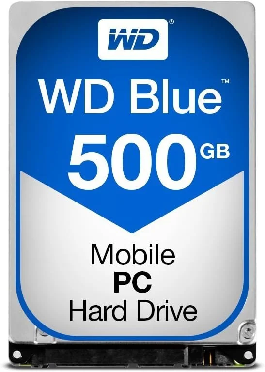 هارد دیسک موبایل وسترن دیجیتال 500 گیگابایت WD Blue - 5400 دور در دقیقه، SATA 6 گیگابیت بر ثانیه، 16 مگابایت کش، 2.5 اینچ - WD5000LPCX