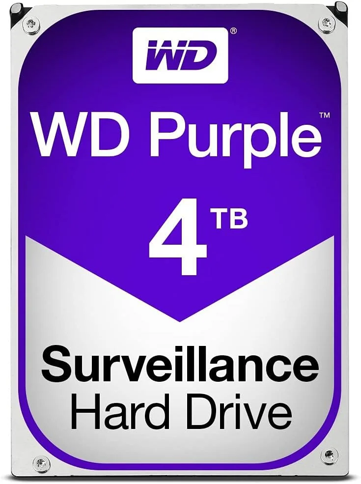 هارد دیسک نظارتی وسترن دیجیتال WD Purple با ظرفیت 4 ترابایت - کلاس 5400 دور در دقیقه SATA 6 گیگابیت بر ثانیه 64 مگابایت کش 3.5 اینچ - WD40PURX [نسخه قدیمی]