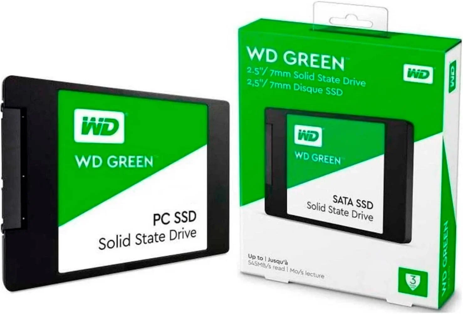 درایو SSD داخلی 480 گیگابایتی وسترن دیجیتال Green SATA III 2.5 اینچی | WDS480G2G0A