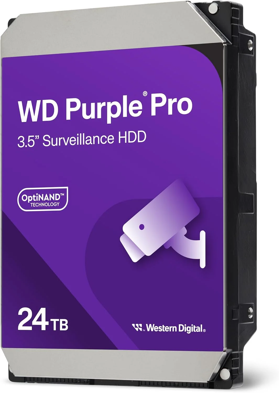 هارد دیسک داخلی 24 ترابایتی وسترن دیجیتال WD Purple Pro مخصوص نظارت تصویری - SATA 6 Gb/s، حافظه کش 512 مگابایت، 3.5 اینچ - WD241PURP
