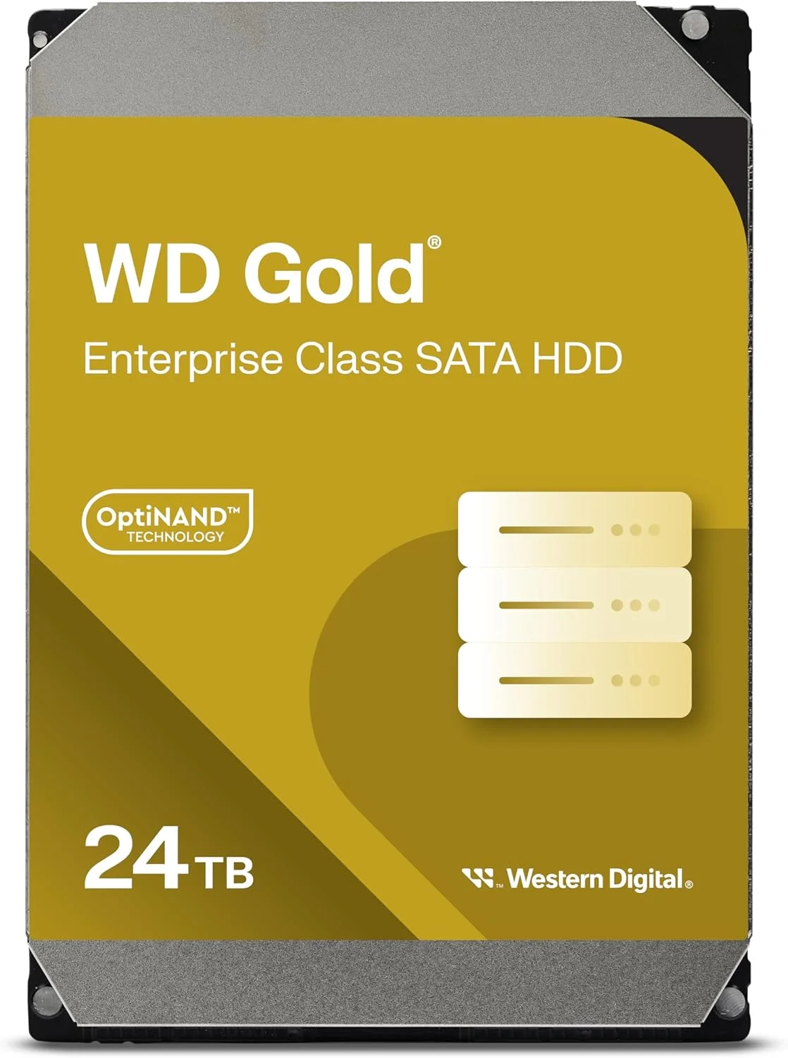 هارد دیسک داخلی وسترن دیجیتال 24 ترابایت WD Gold Enterprise Class SATA - 7200 دور در دقیقه، SATA 6 گیگابیت بر ثانیه، 512 مگابایت کش، 3.5 اینچ - WD242KRYZ