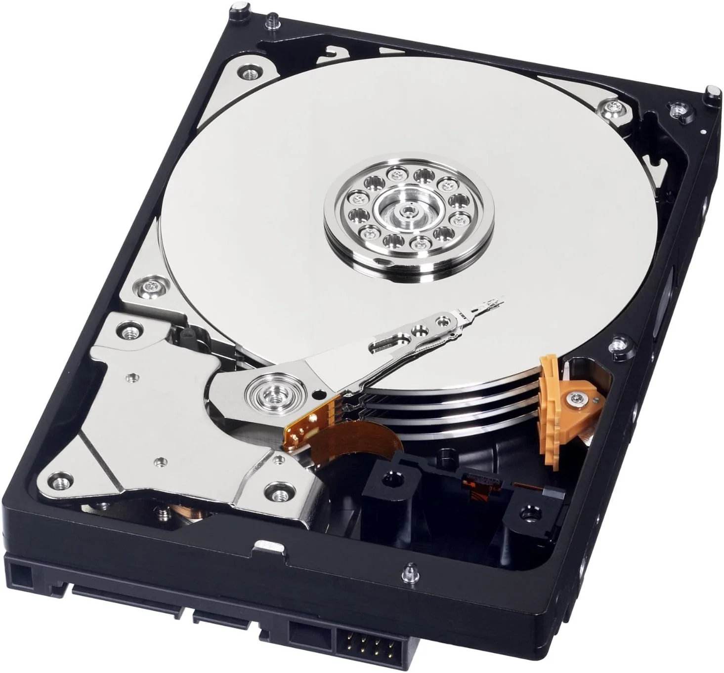 هارد دیسک وسترن دیجیتال (WD) آبی 1 ترابایت، 3.5 اینچ، 5400 تا 7200 دور در دقیقه، SATA3 (6.0 گیگابایت بر ثانیه)، 64 مگابایت حافظه کش، ایده آل برای PC/Mac/CCTV/NAS/DVR/Raid و برنامه های SATA، 1 سال گارانتی (آبی)