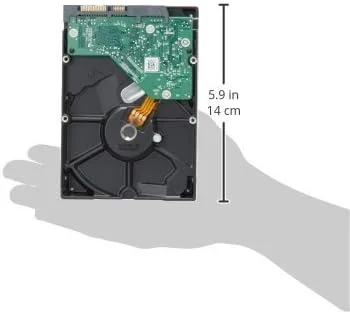 هارد دیسک وسترن دیجیتال (WD) آبی 1 ترابایت، 3.5 اینچ، 5400 تا 7200 دور در دقیقه، SATA3 (6.0 گیگابایت بر ثانیه)، 64 مگابایت حافظه کش، ایده آل برای PC/Mac/CCTV/NAS/DVR/Raid و برنامه های SATA، 1 سال گارانتی (آبی)