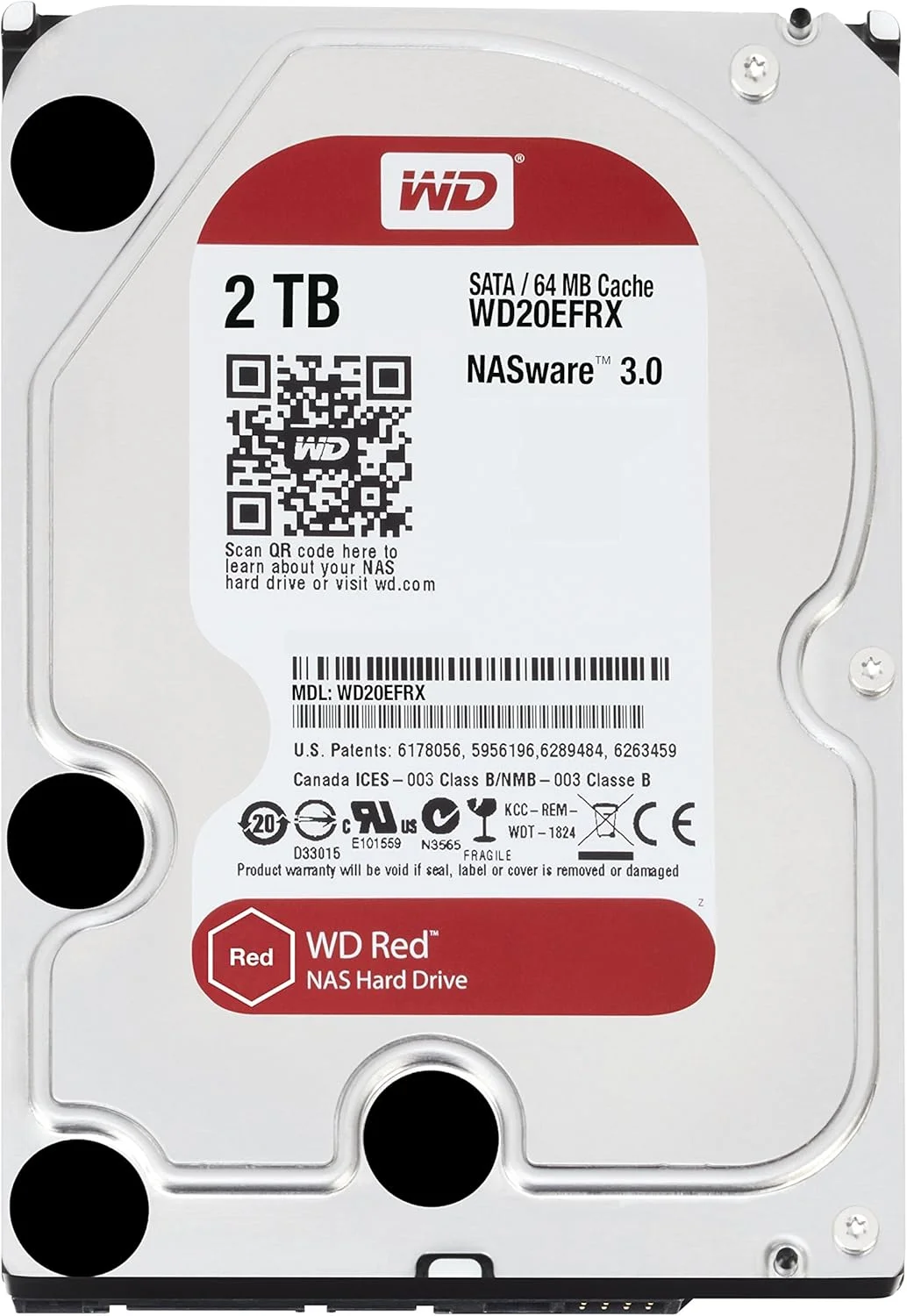 هارد دیسک وسترن دیجیتال WD20EFRX RED