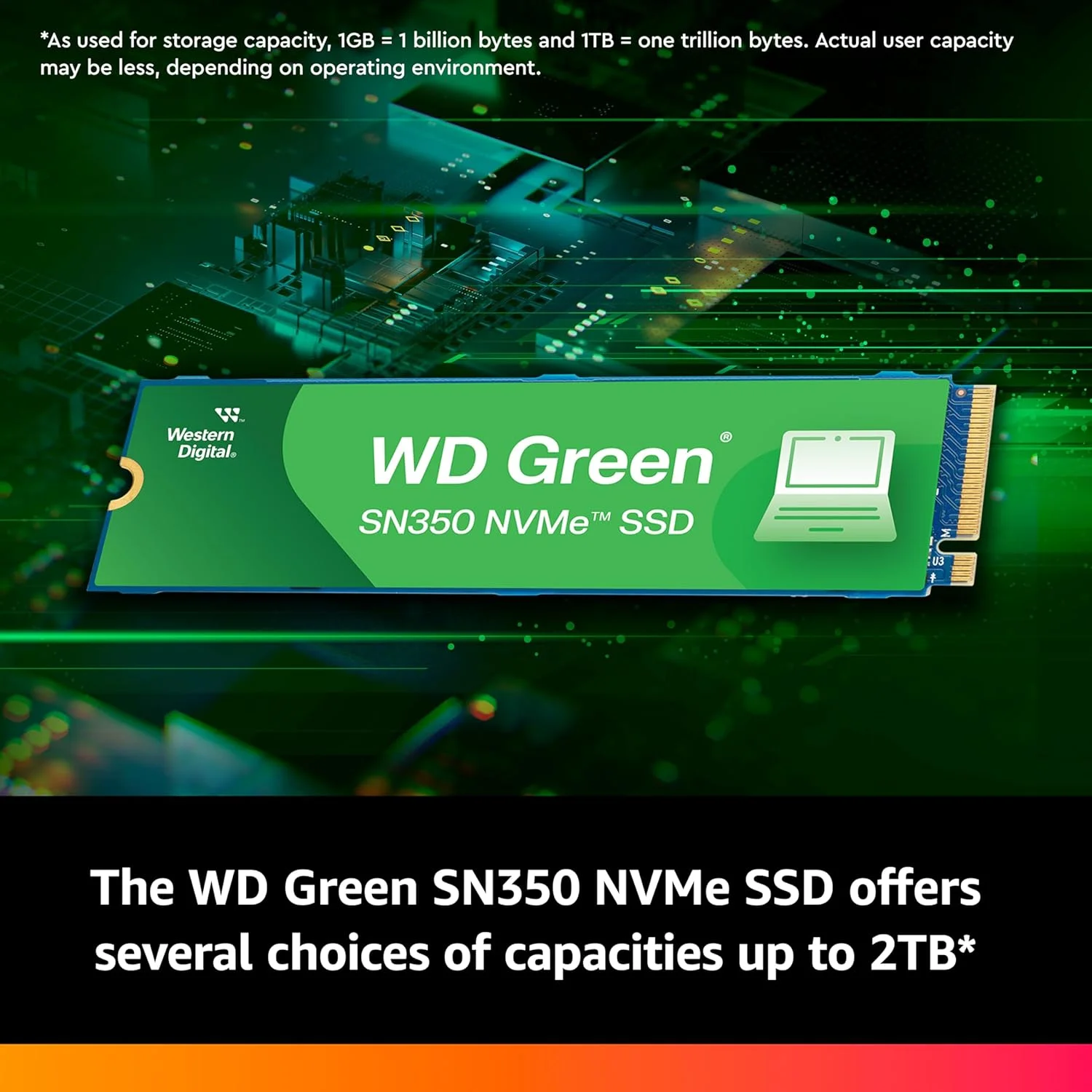 درایو حالت جامد داخلی 1 ترابایتی وسترن دیجیتال Green M.2 PCI Express QLC NVMe