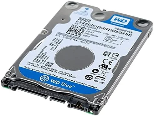 هارد دیسک موبایل 500 گیگابایتی وسترن دیجیتال آبی مدل WD5000LPVX با سرعت 5400 دور در دقیقه (بسته بندی بدون دردسر)