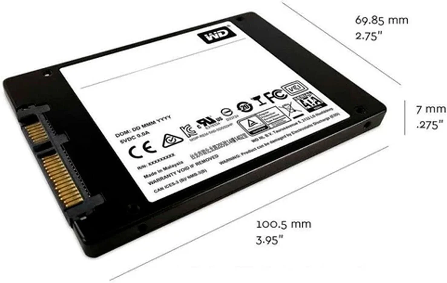 درایو اس اس دی اینترنال 120 گیگابایتی وسترن دیجیتال Green SATA III 2.5 اینچی مدل WDS120G2G0A / WDS120G1G0A