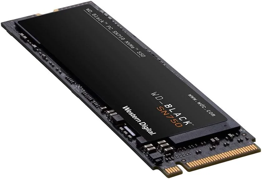 حافظه اس اس دی وسترن دیجیتال Black SN750 NVMe M.2 2280 با ظرفیت 1000 گیگابایت مدل WDS100T3X0C
